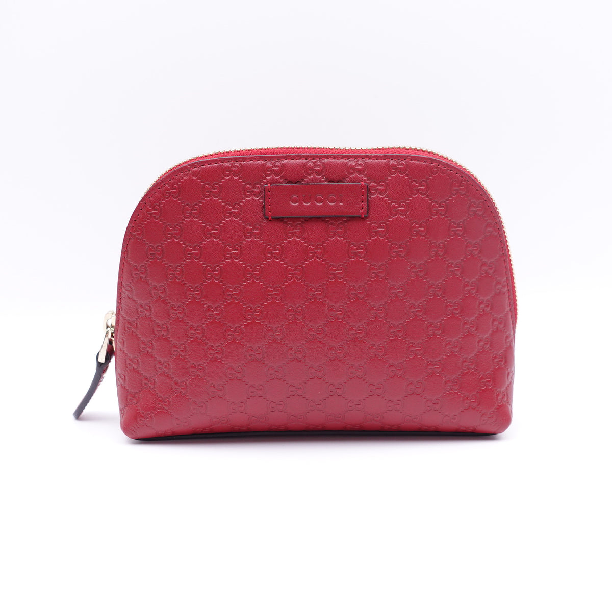 Pre-Owned Gucci Red Calfskin Leather Clutch T10388508