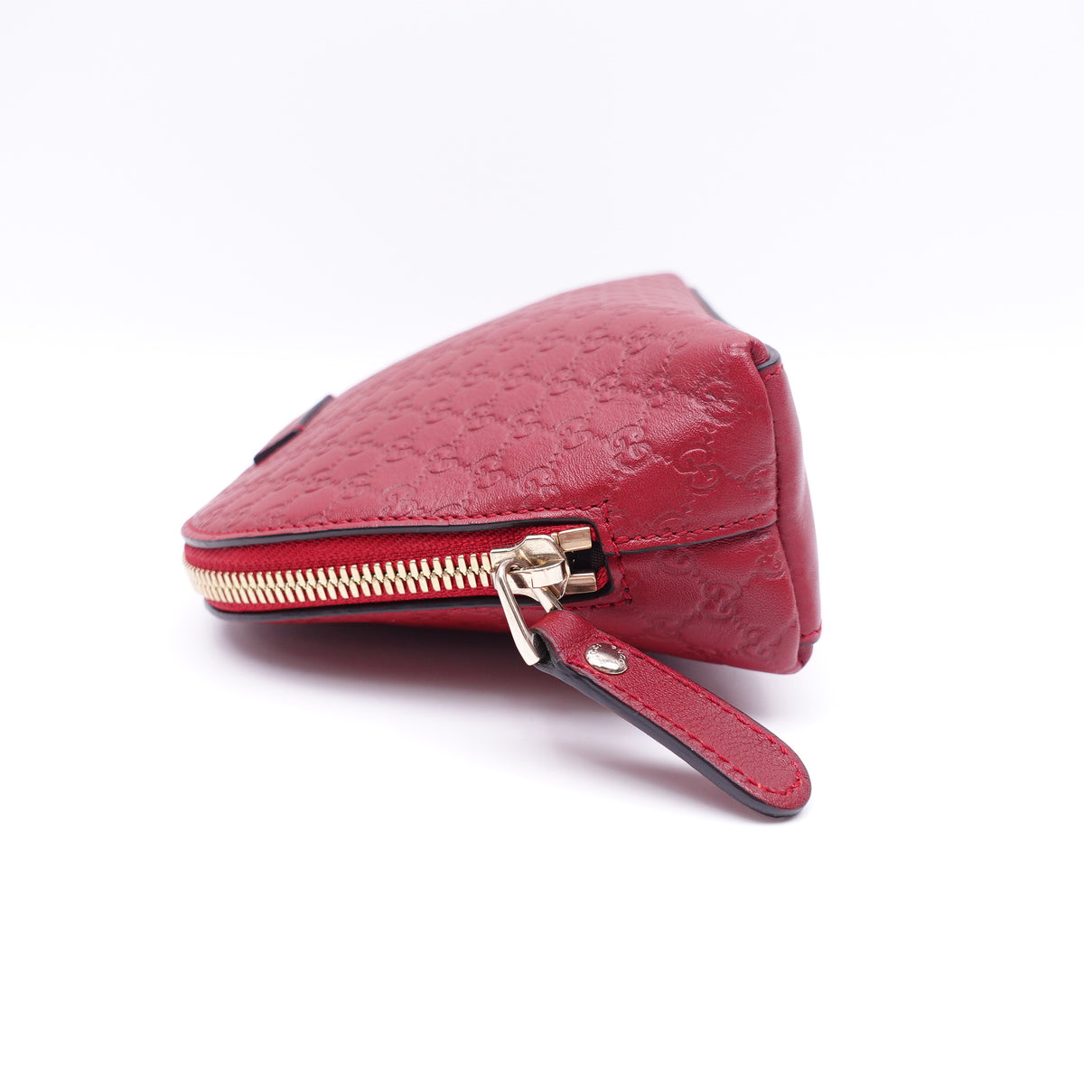 Pre-Owned Gucci Red Calfskin Leather Clutch T10388508
