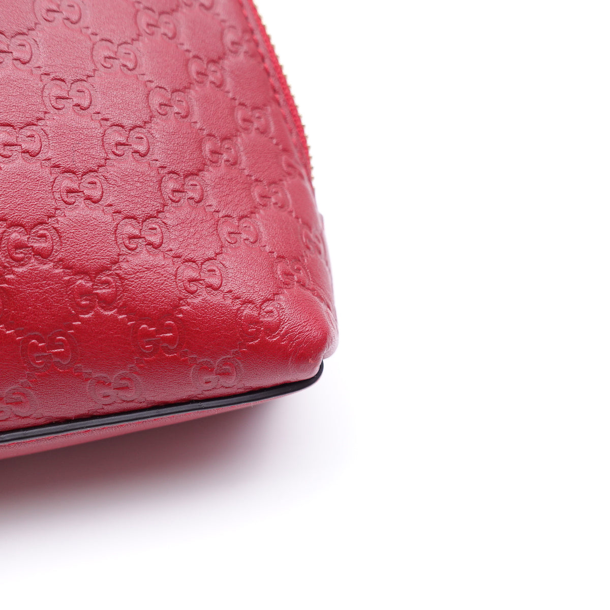 Pre-Owned Gucci Red Calfskin Leather Clutch T10388508