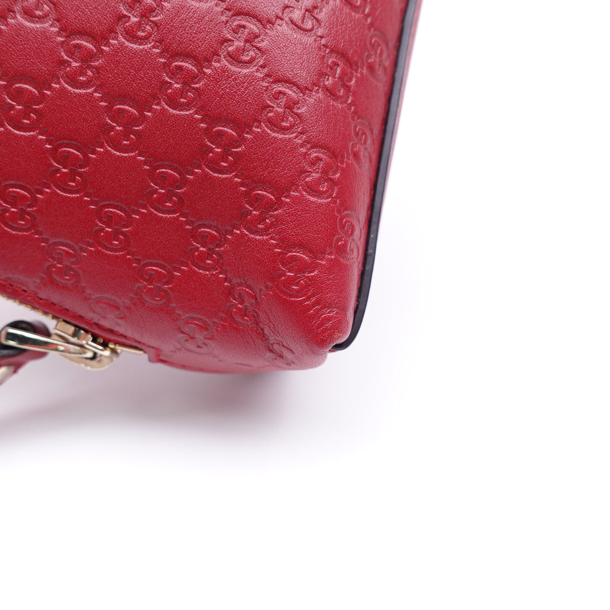 Pre-Owned Gucci Red Calfskin Leather Clutch T10388508