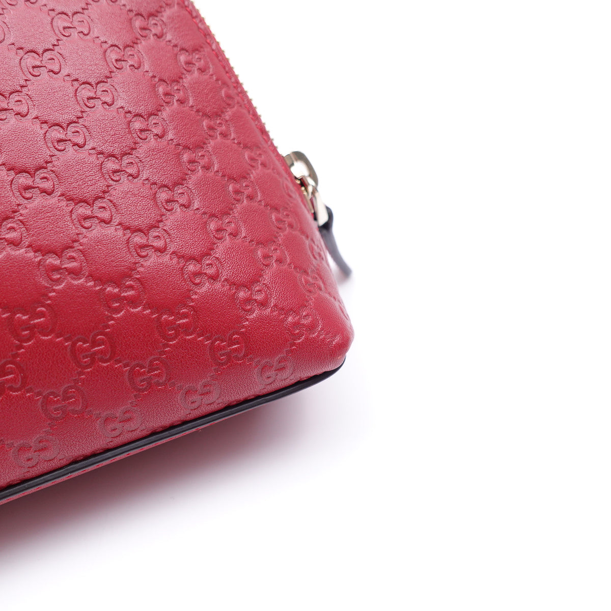 Pre-Owned Gucci Red Calfskin Leather Clutch T10388508