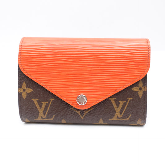 Pre-owned Louis Vuitton Orange EPI Monogram Short Wallet