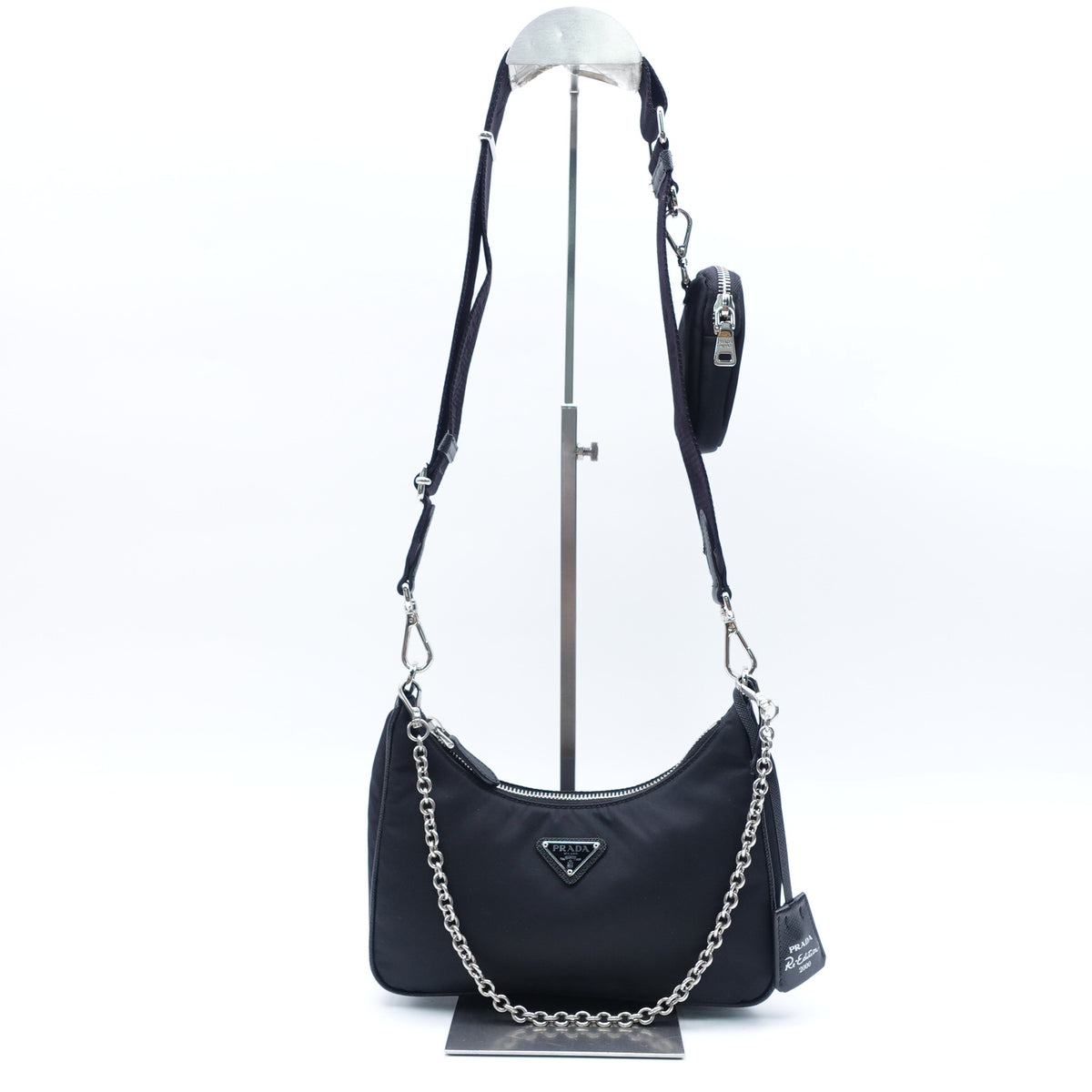 Prada Re-Edition 2000 Black Nylon Shoulder Bag T10391845