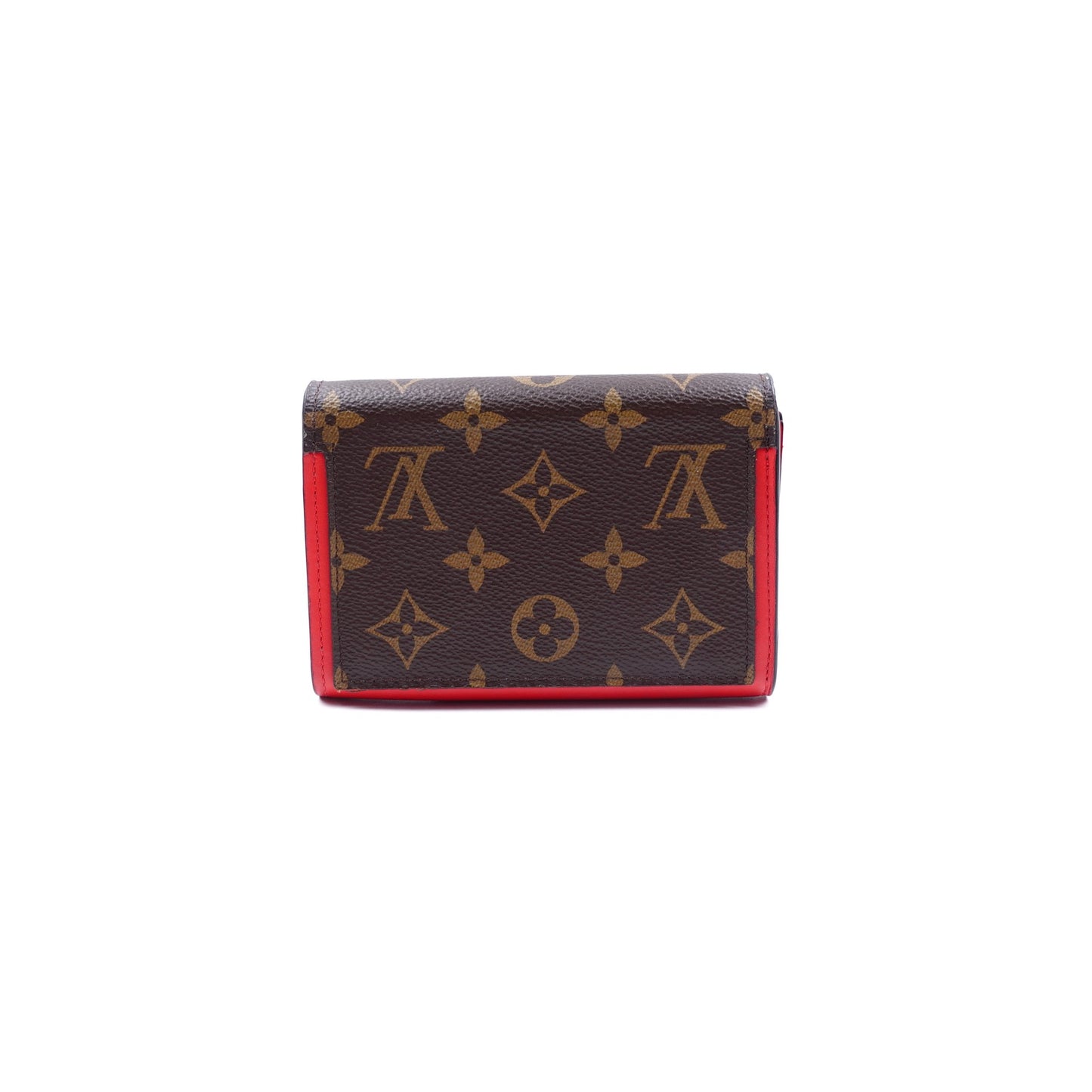 Pre-owned Louis Vuitton Flore Monogram Coated Canvas Wallet