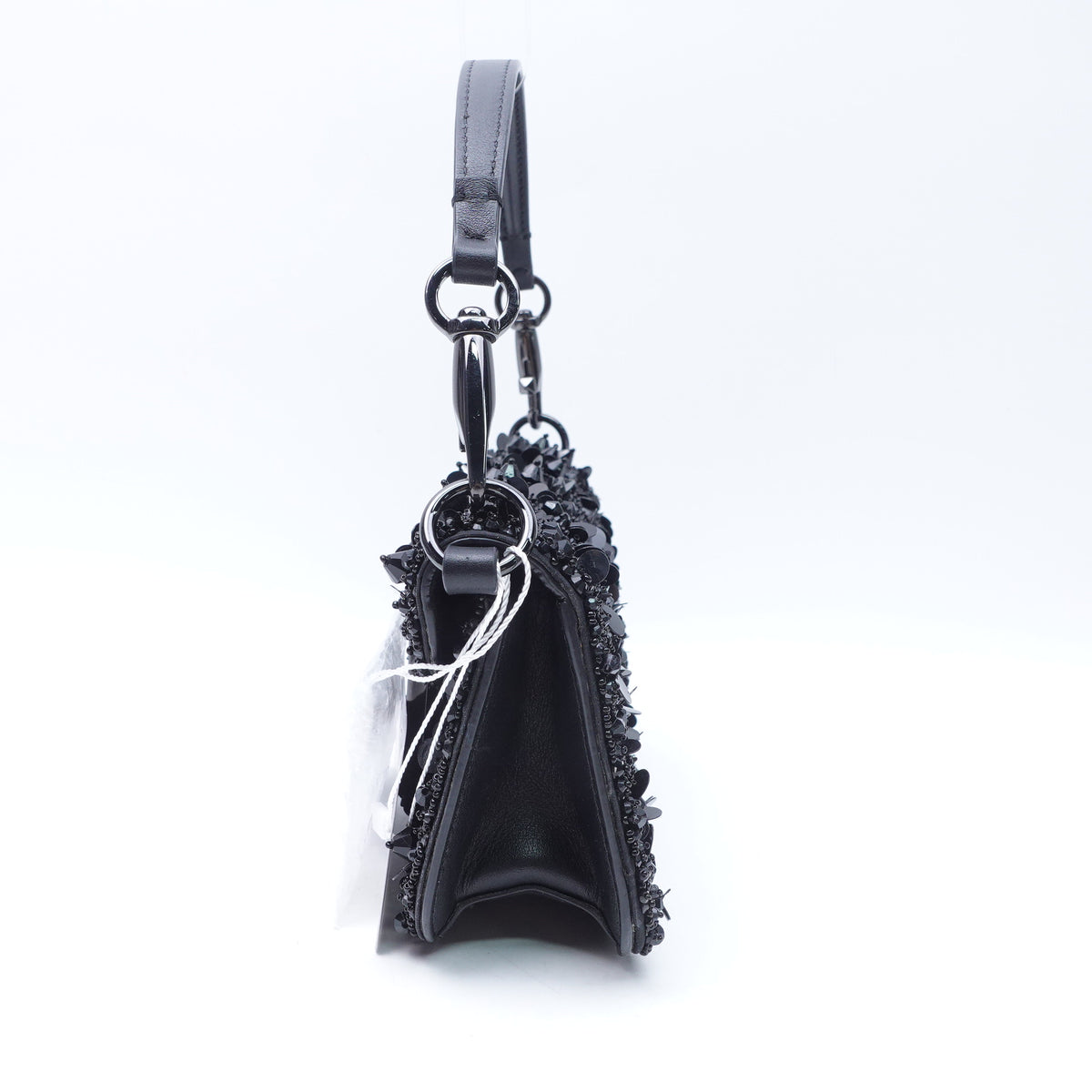 Pre-Owned  Valentino Loco Black Sequin Shoulder Bag T10407348