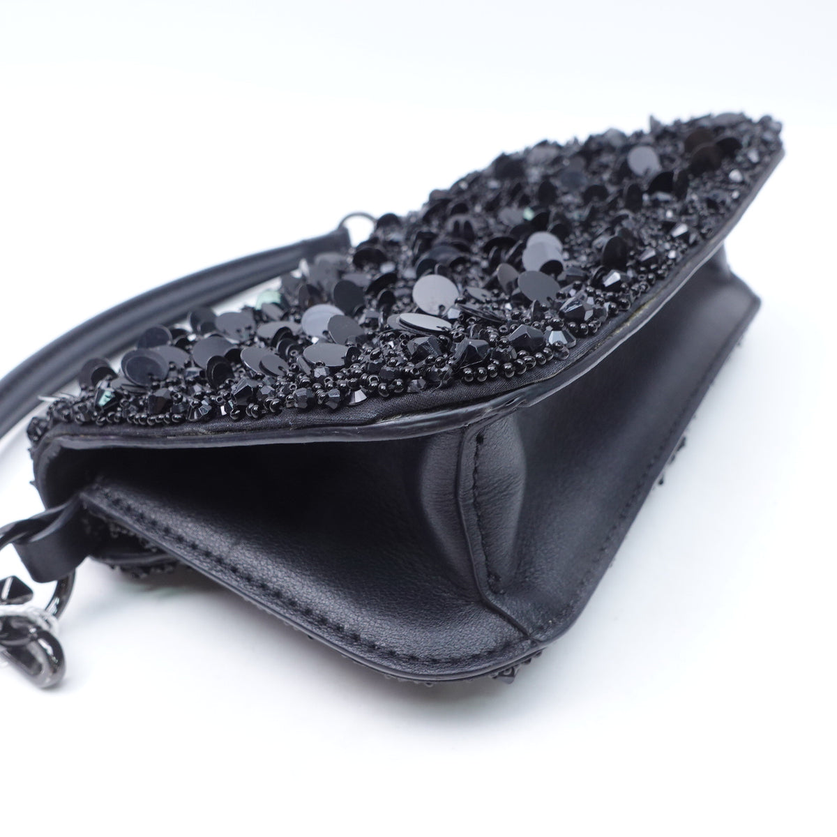 Pre-Owned  Valentino Loco Black Sequin Shoulder Bag T10407348