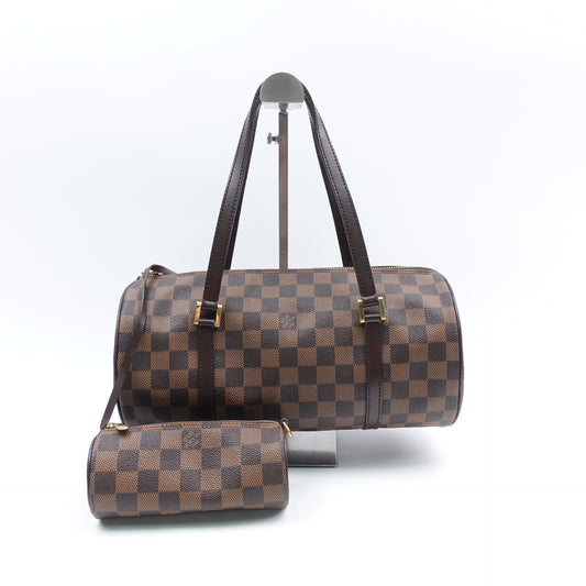 Pre-Owned Louis Vuitton Papillon Brown Damier Ebene Canvas Tote Bag T10399019