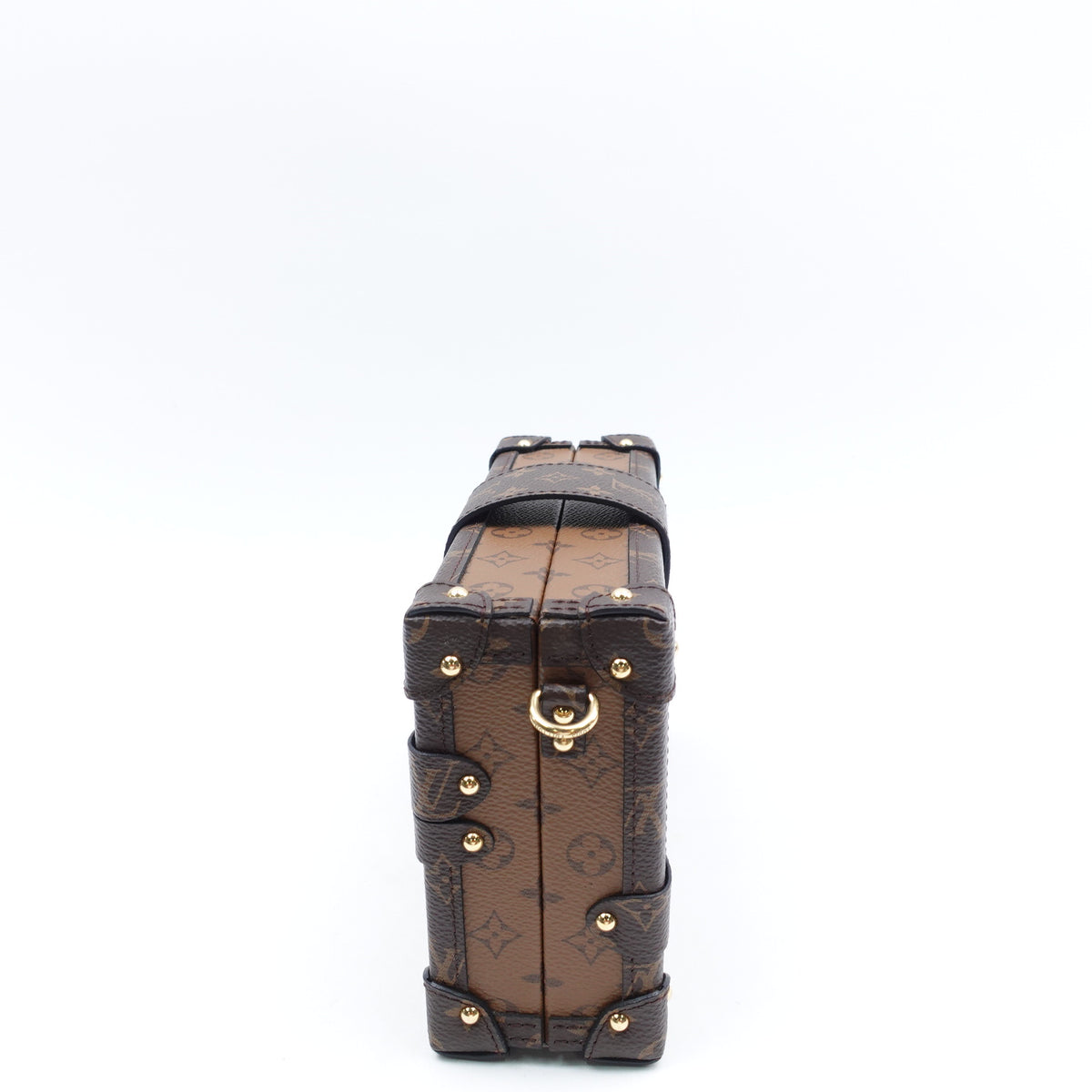 Pre-Owned Louis Vuitton Petite Malle Brown Monogram Canvas Shoulder Bag T10409049