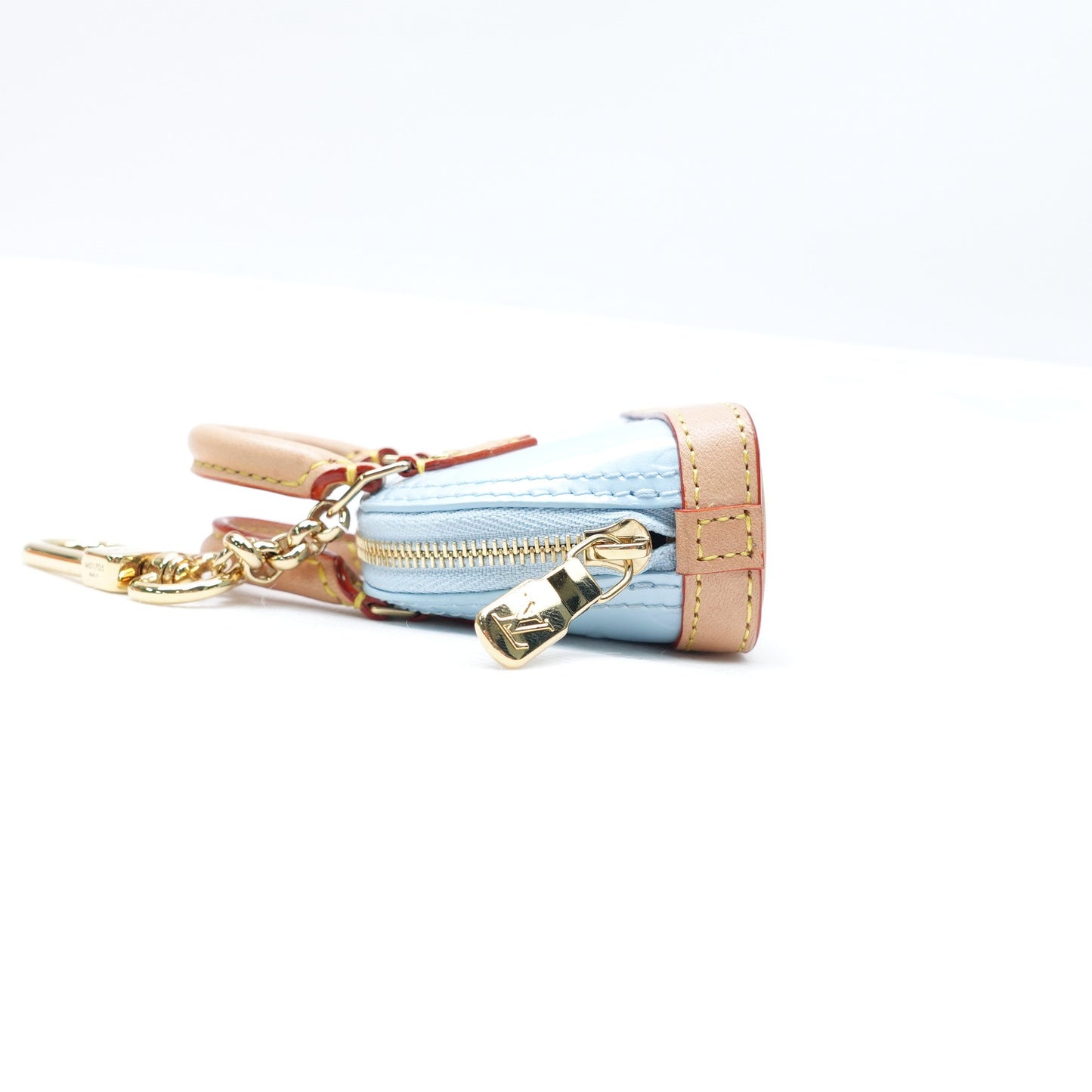 Pre-owned Louis Vuitton Alma Blue Vernis Bag Charm