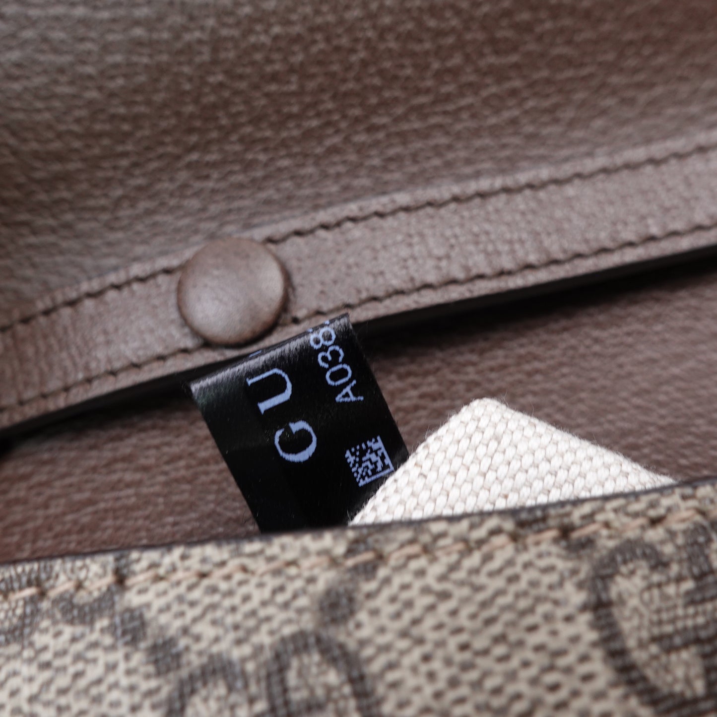 Pre-owned Gucci Blondie Brown Coated Canvas Shoulder Bag