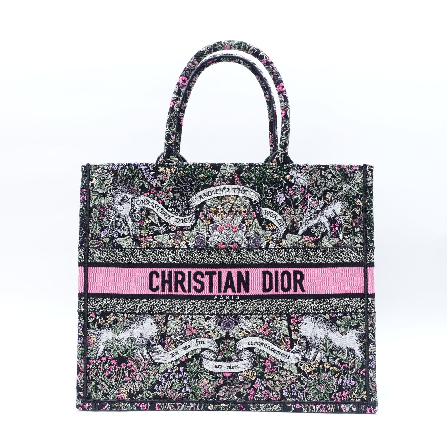 Dior Amour Book Large Black Canvas Tote T10379616