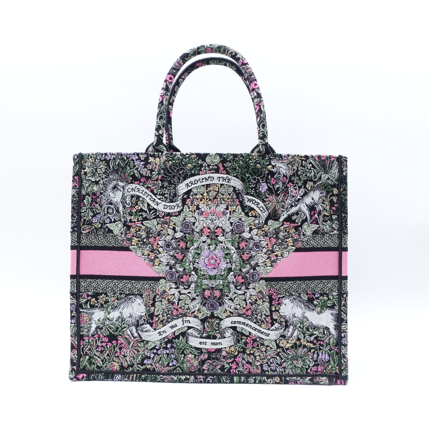 Dior Amour Book Large Black Canvas Tote T10379616