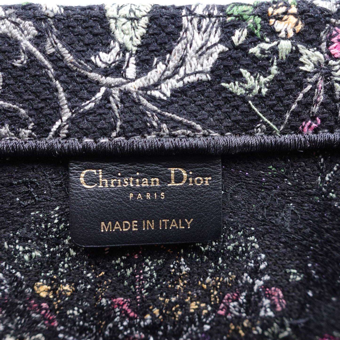 Dior Amour Book Large Black Canvas Tote T10379616