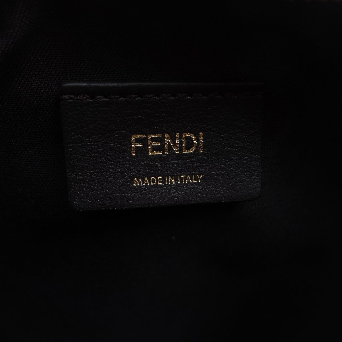 Pre-Owned Fendi Fendigraphy Small Brown Canvas Shoulder Bag T10382319