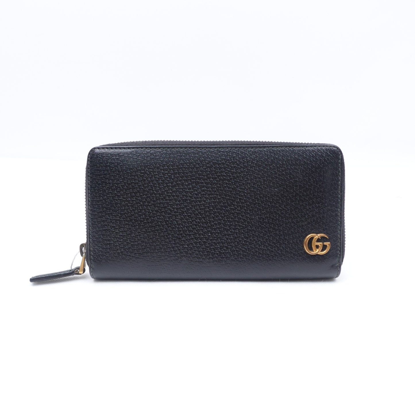 Pre-owned Gucci GG Black Calfskin Wallet