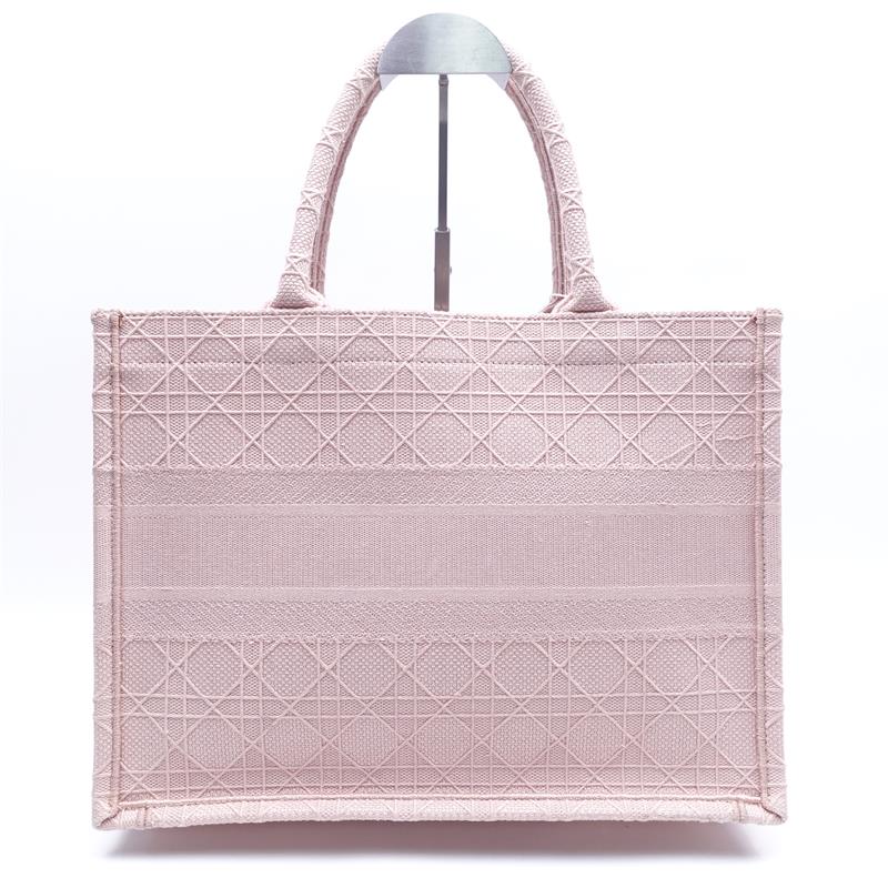 Pre-owned Dior Pink Booktote Canvas Tote