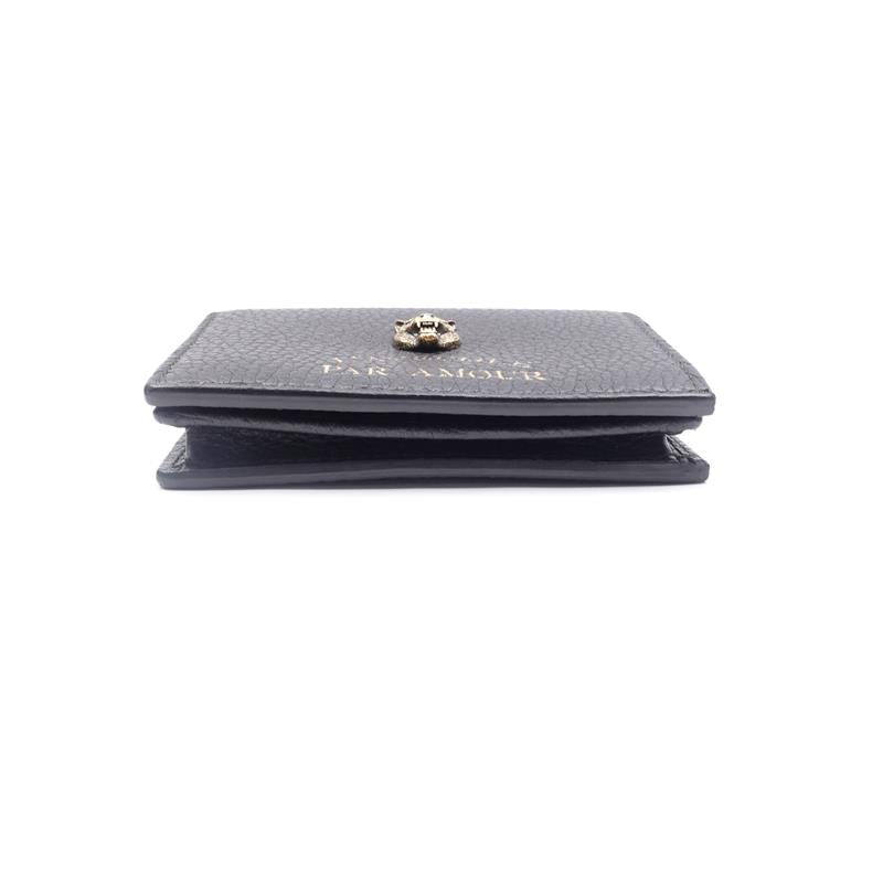 【Deal】Pre-owned GUCCI calfskin Small Leather Goods Black Wallet