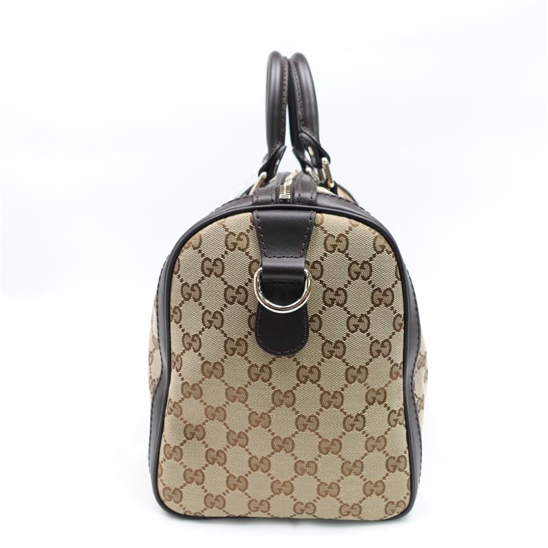 Pre-owned Gucci Ophidia Boston Canvas Shoulder Bag