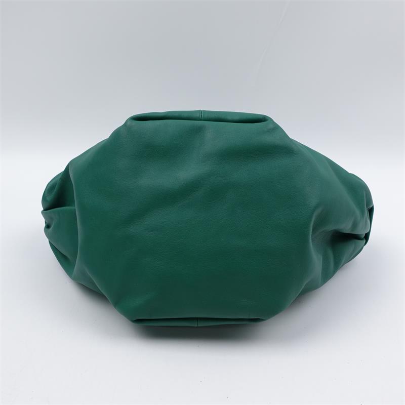 【Company Deal】Pre-owned Bottage Veneta Double Knot Green Calfskin Handle Bag-HZ