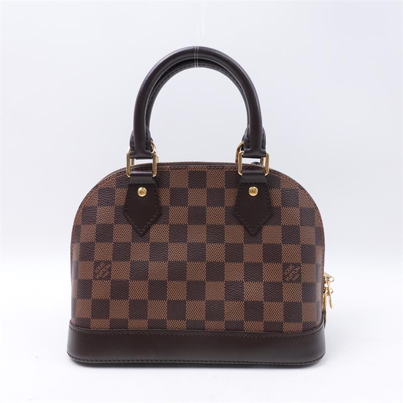 Pre-owned Louis Vuitton Alam BB Damier Eben Coated Canvas Shoulder Bag