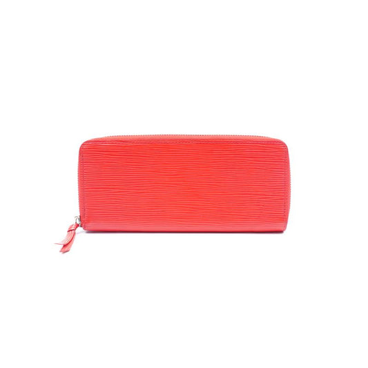 【DEAL】Louis Vuitton Clemence Red Epi Zippy Wallet