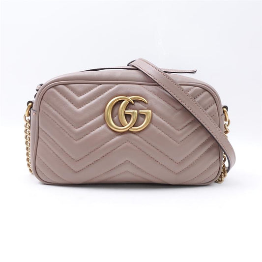 Gucci GG Marmont Milk Tea Color Shoulder Bag