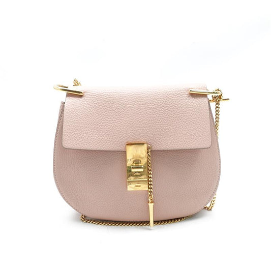 【Deal】Chloe Small Drew Pink Leather Cross Body Bag
