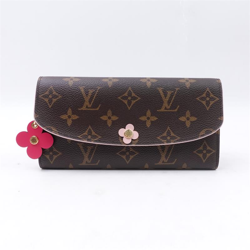 Pre-owned Louis Vuitton Brown Coated Canvas Long Wallet