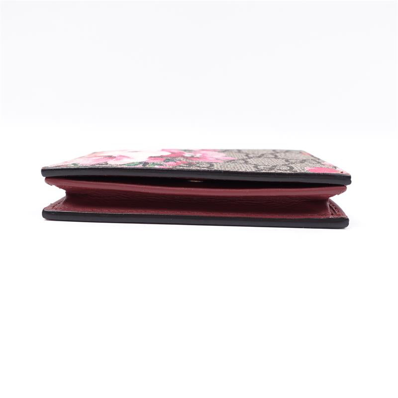 【DEAL】Pre-owned Gucci GG Bloom Pink Coated Canvas Short Wallet