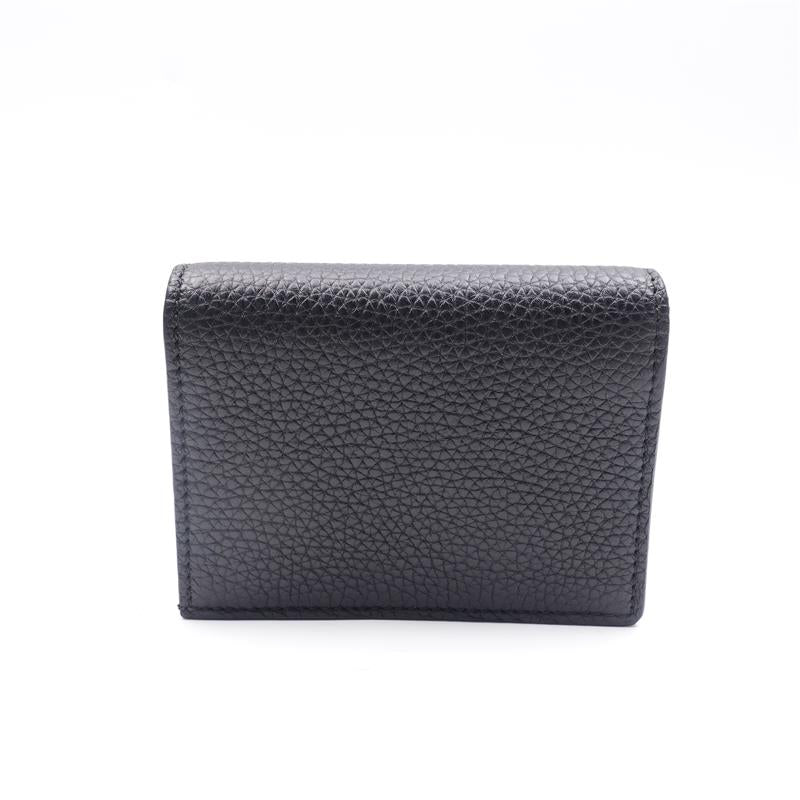 【Deal】Pre-owned GUCCI calfskin Small Leather Goods Black Wallet