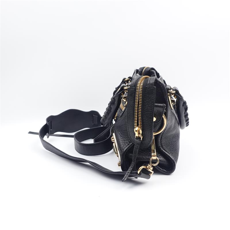 Pre-owned Balenciaga Citymini Black Calfskin Handbag-HZ