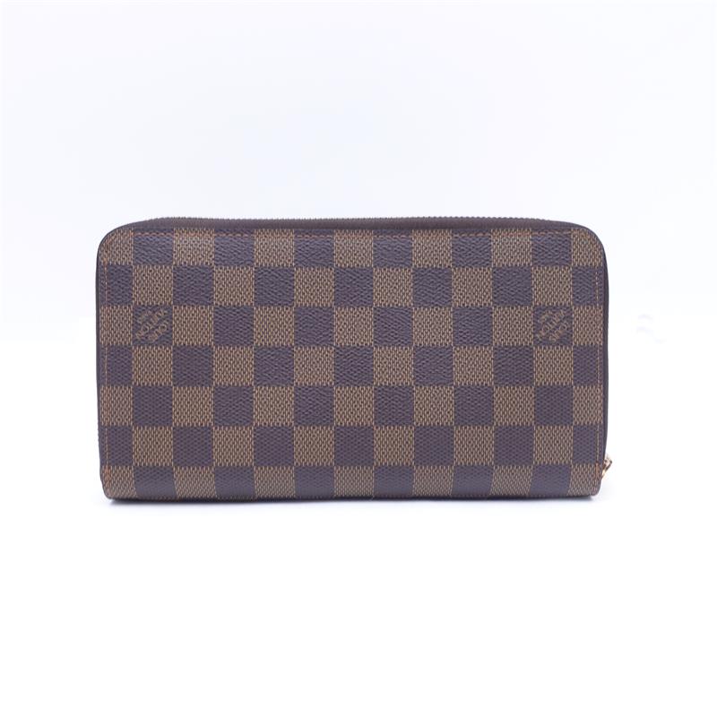 Pre-owned Louis Vuitton Damier Eben Coated Canvas Long Wallet