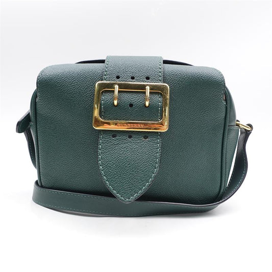 【DEAL】Burberry The Buckle Green Calfskin Cross Body Bag