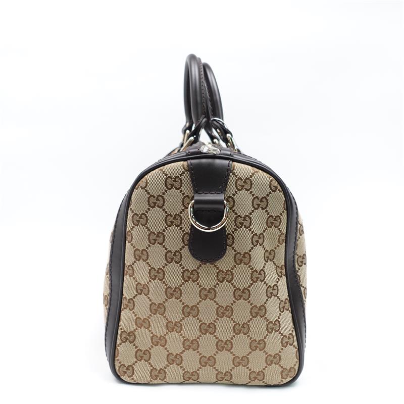 Pre-owned Gucci Ophidia Boston Canvas Shoulder Bag