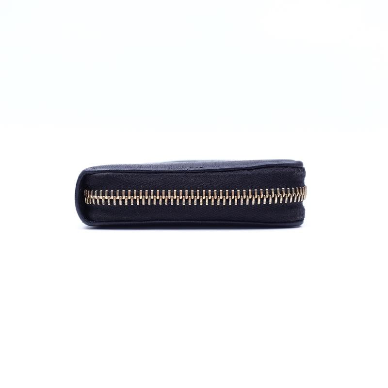 【DEAL】Gucci Soho Black Calfskin ZIppy Wallet With Tassel-TS