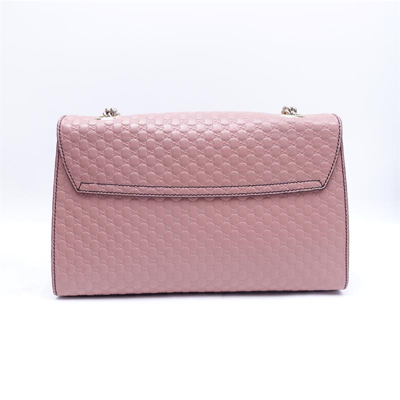 Pre-owned Gucci Emily Pink Calfskin Shoulder Bag