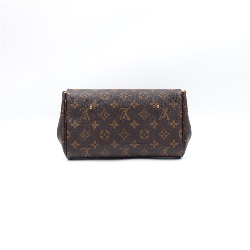 Pre-owned Louis Vuitton Favorite Brown Coated Canvas Shoulder Bag