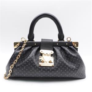 【DEAL】Pre-owned Louis Vuitton Calfskin Shoulder Bags Black Cluctch Shoulder Bag-HZTT