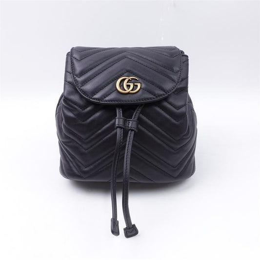 Gucci GG Marmont Black Calfskin Backpack