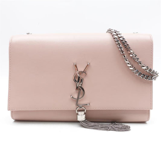 Pre-owned Saint Laurent Pink & Silver Kate Crossbody Bag-TS