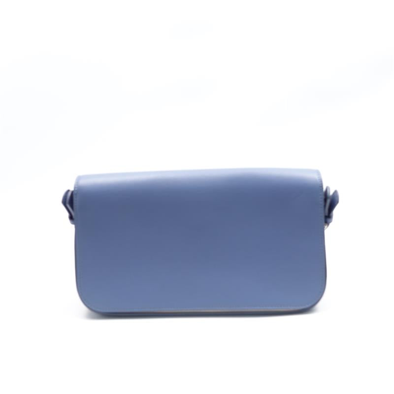 Pre-owned Fendi Blue Calfskin Shoulder Bag-TS