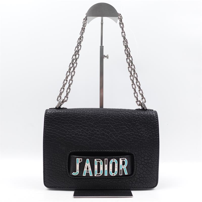 【DEAL】Pre-owned Dior Jadior Black Calfskin Shoulder Bag