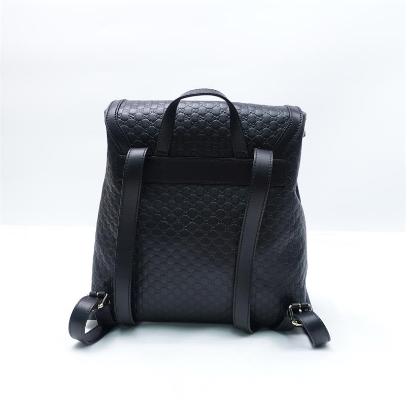 Pre-owned Gucci Black Calfskin Backpack