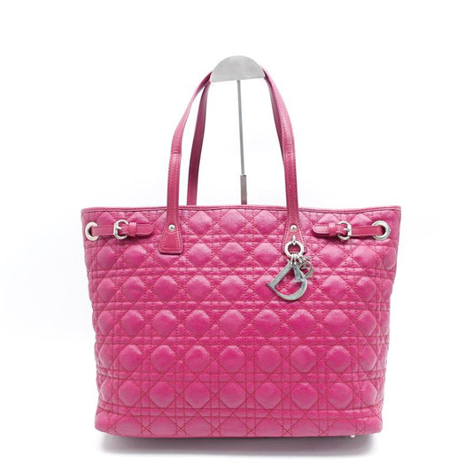 Pre-owned Dior Pink Coated Canvas Shoulder Bag-HZ