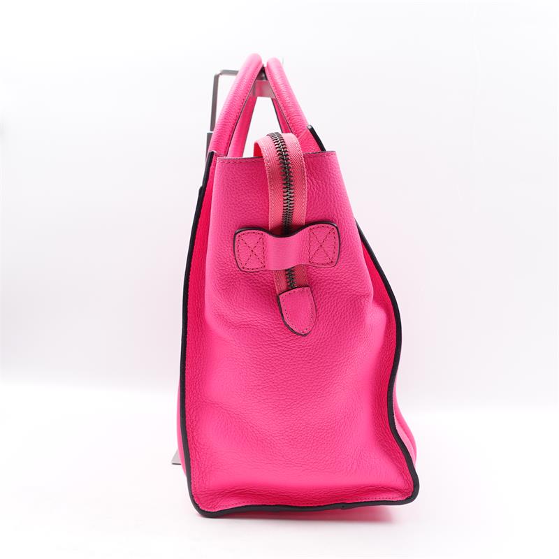 Pre-owned Celine Pink Luggage Calfskin Tote