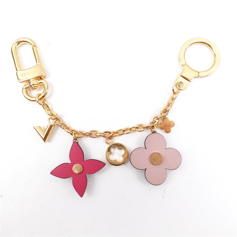 Pre-owned Louis Vuitton Pink Flower Bag Charm