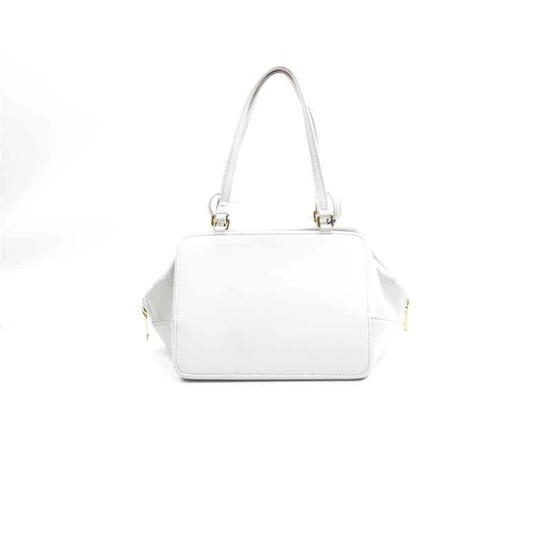 Pre-owned Celine White Calfskin Shoulder Bag-HZ