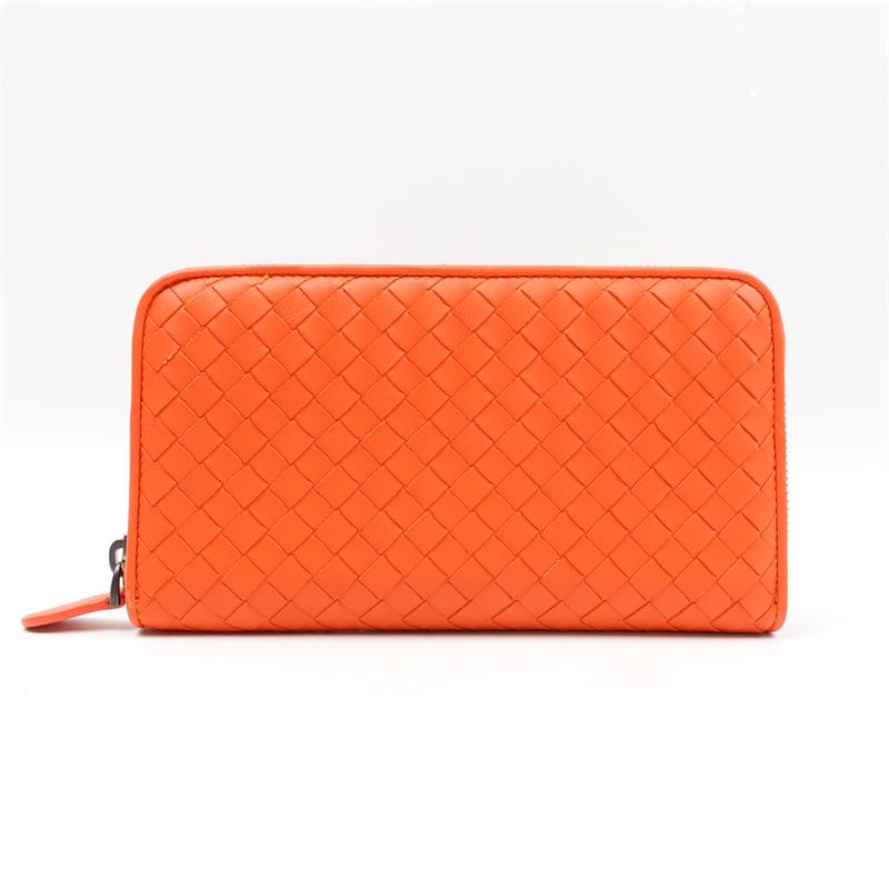 【DEAL】Pre-owned Bottega Veneta Orange Nappa leather Long Zippy Wallet-HZTT