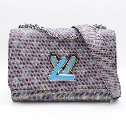 Pre-owned Louis Vuitton calfskin Shoulder Bags Twist Grey Shoulder Bag