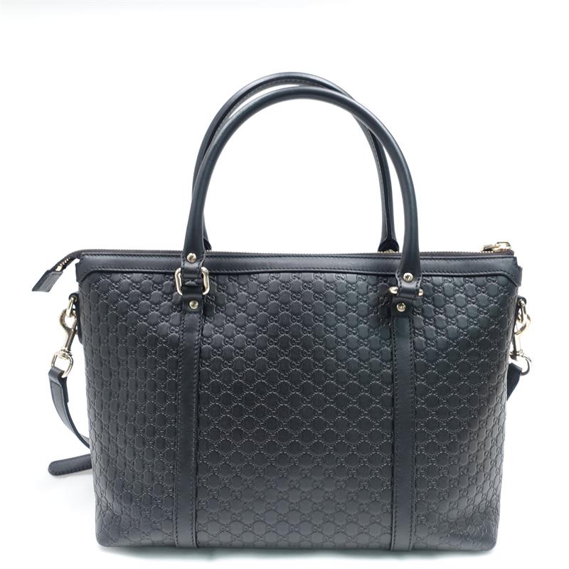 Pre-owned Gucci Black Calfskin Shoulder Bag